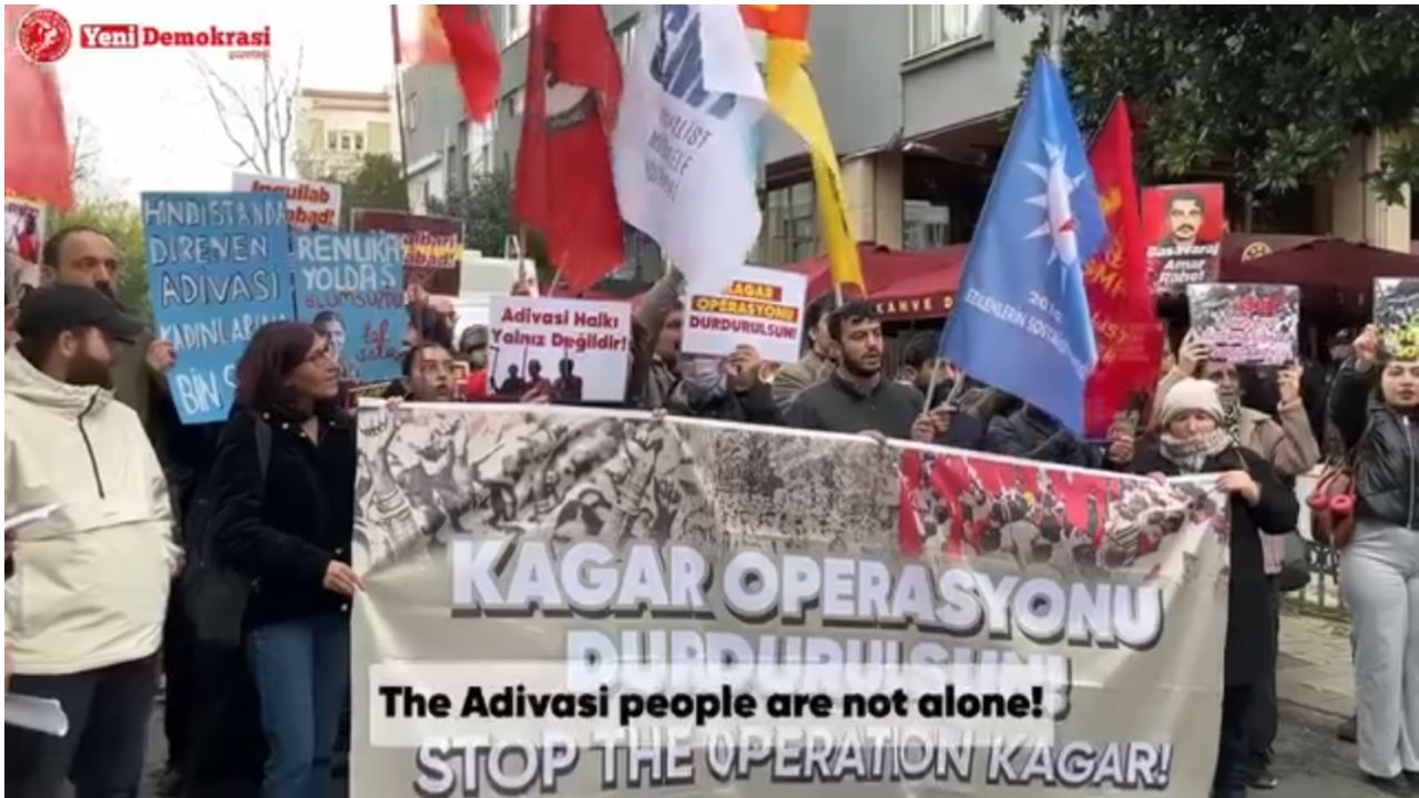 तुर्की के इस्तांबुल में भारतीय दूतावास के सामने विरोध प्रदर्शन: 'ऑपरेशन कगार बंद करो' और 'नरसंहार बंद करो' की मांग को लेकर नारे और रैलियां